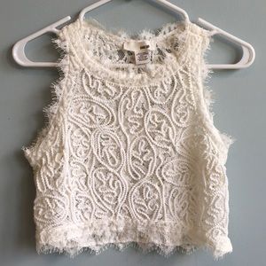 Off white Crochet crop top